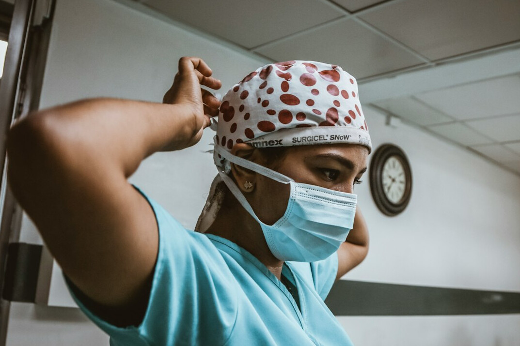stressed nurse resting